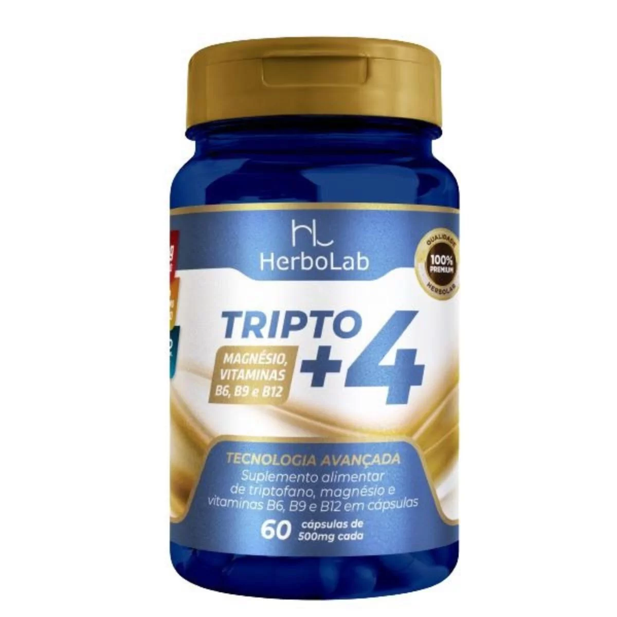 Tripto+4 - Triptofano + Magnésio + Vitaminas B6, B9, B12