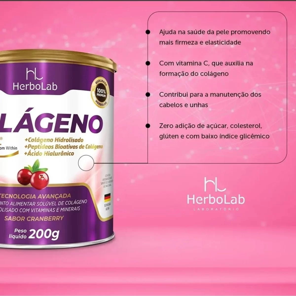 Colágeno hidrolisado + Verisol + Ácido Hialurônico - Sabor Maracujá image hover