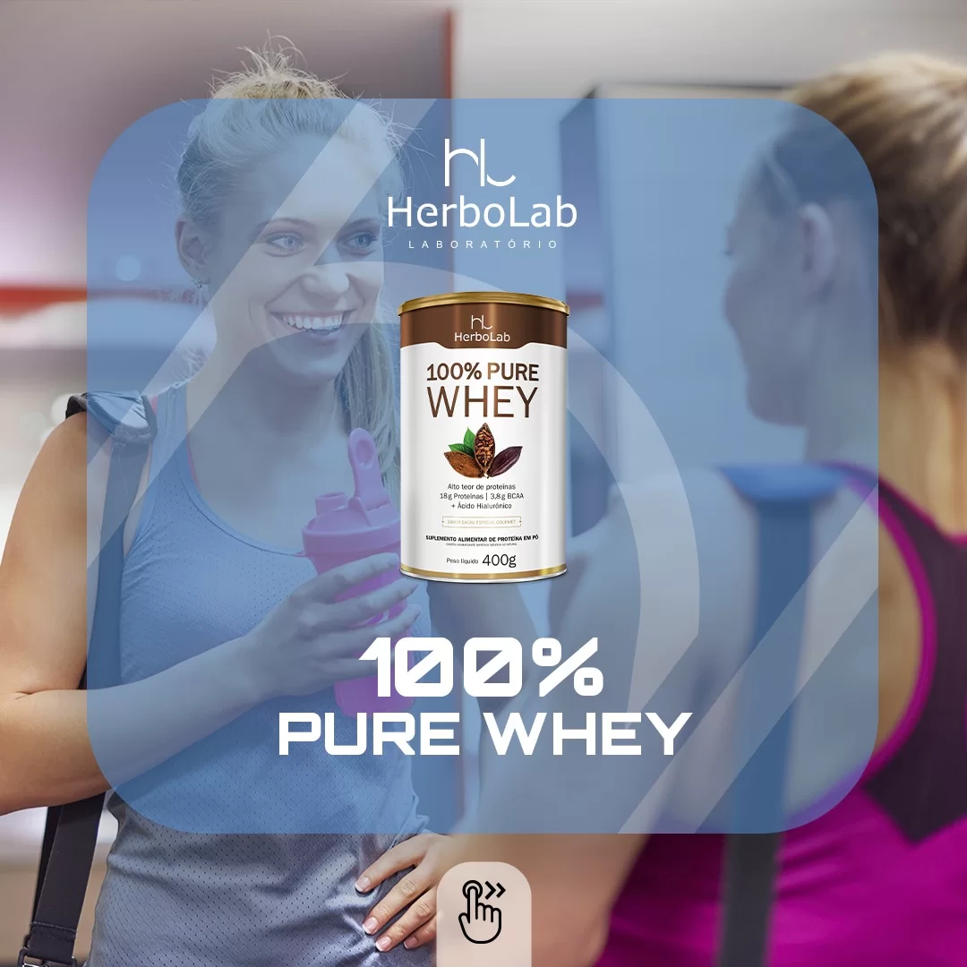 Whey 100% puro + Ácido hialurônico + BCAA