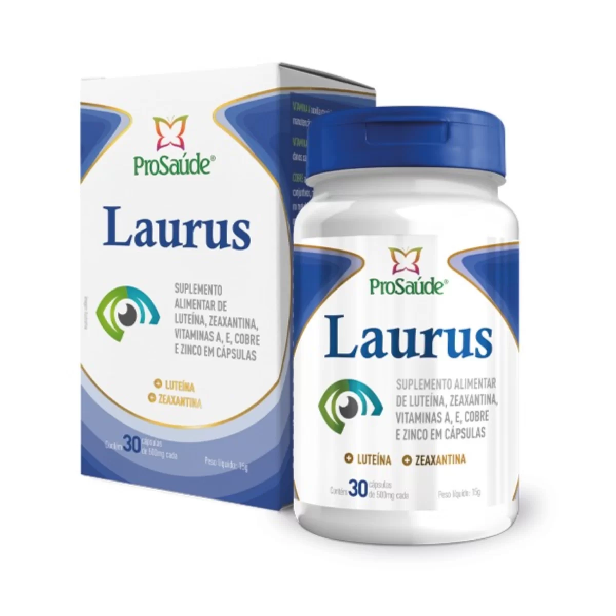 Laurus - Luteina + Zeaxantina + Vit. A, E + Zinco