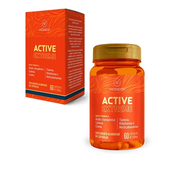 Active Extreme  - Café verde + Espirulina + Cromo + Vit. B1, B2, B12