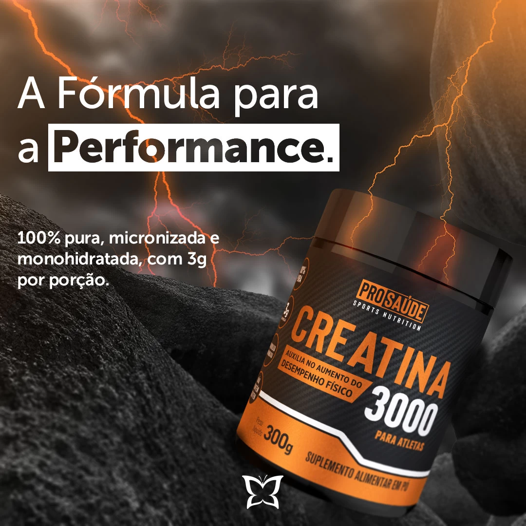 Creatina 3000 - 300 Gramas 100% pura  image hover