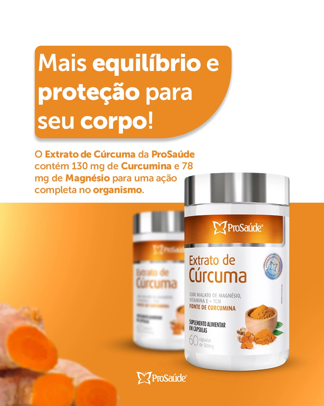 Extrato de Cúrcuma com Malato de Magnésio
