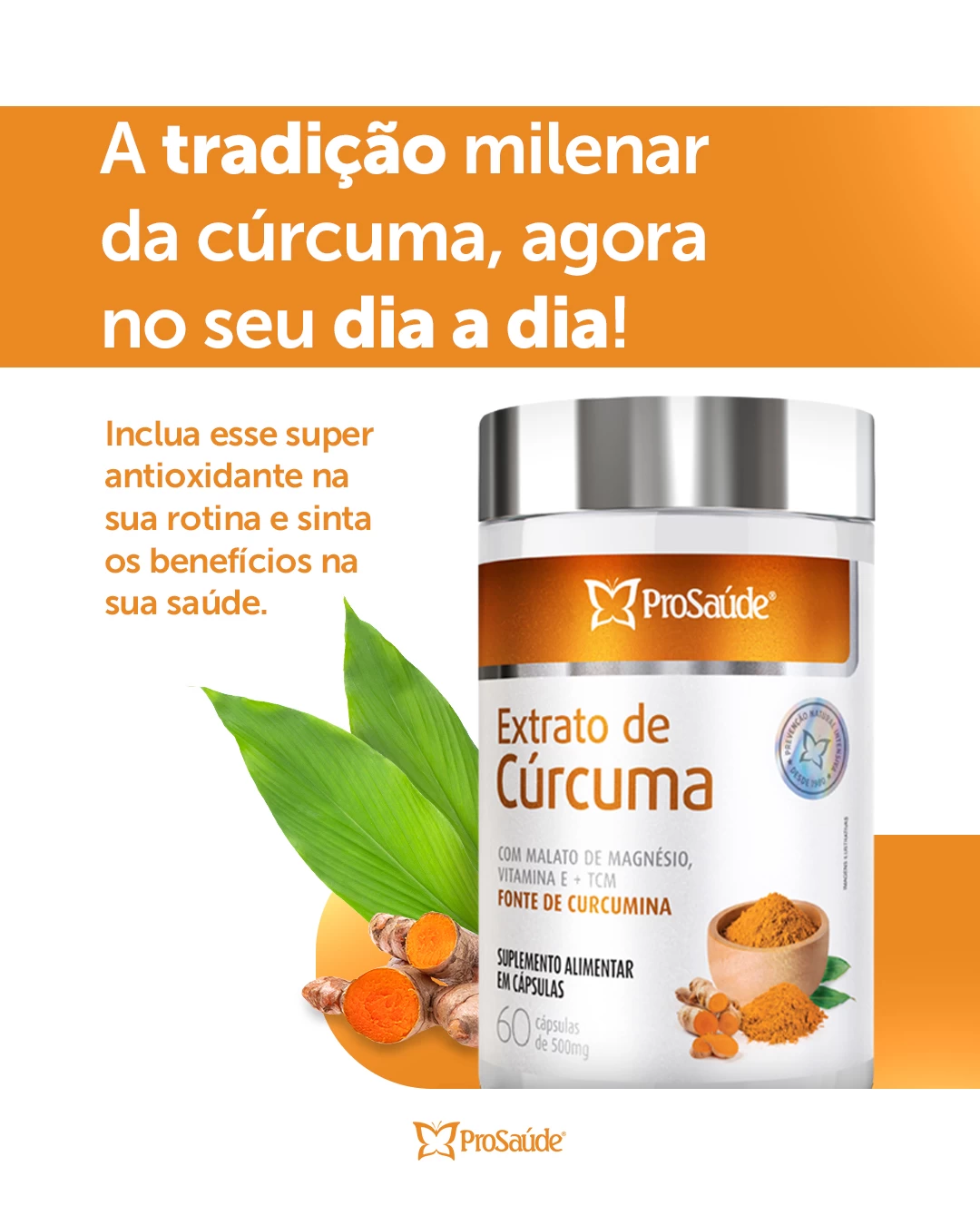 Extrato de Cúrcuma com Malato de Magnésio