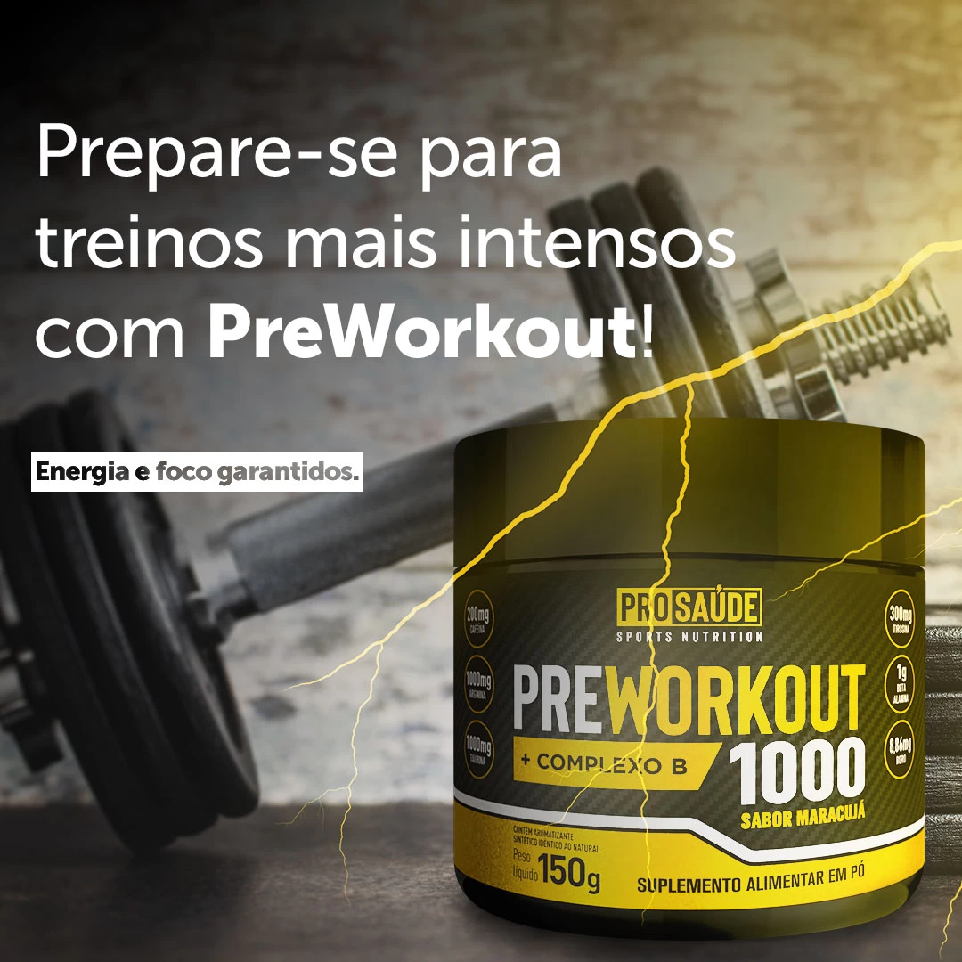 PreWorkout Pré-treino - sabor Maracujá