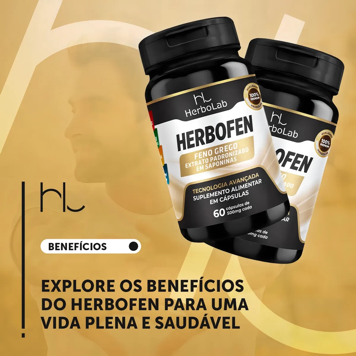 Herbofen - Feno grego, Arginina e Boro