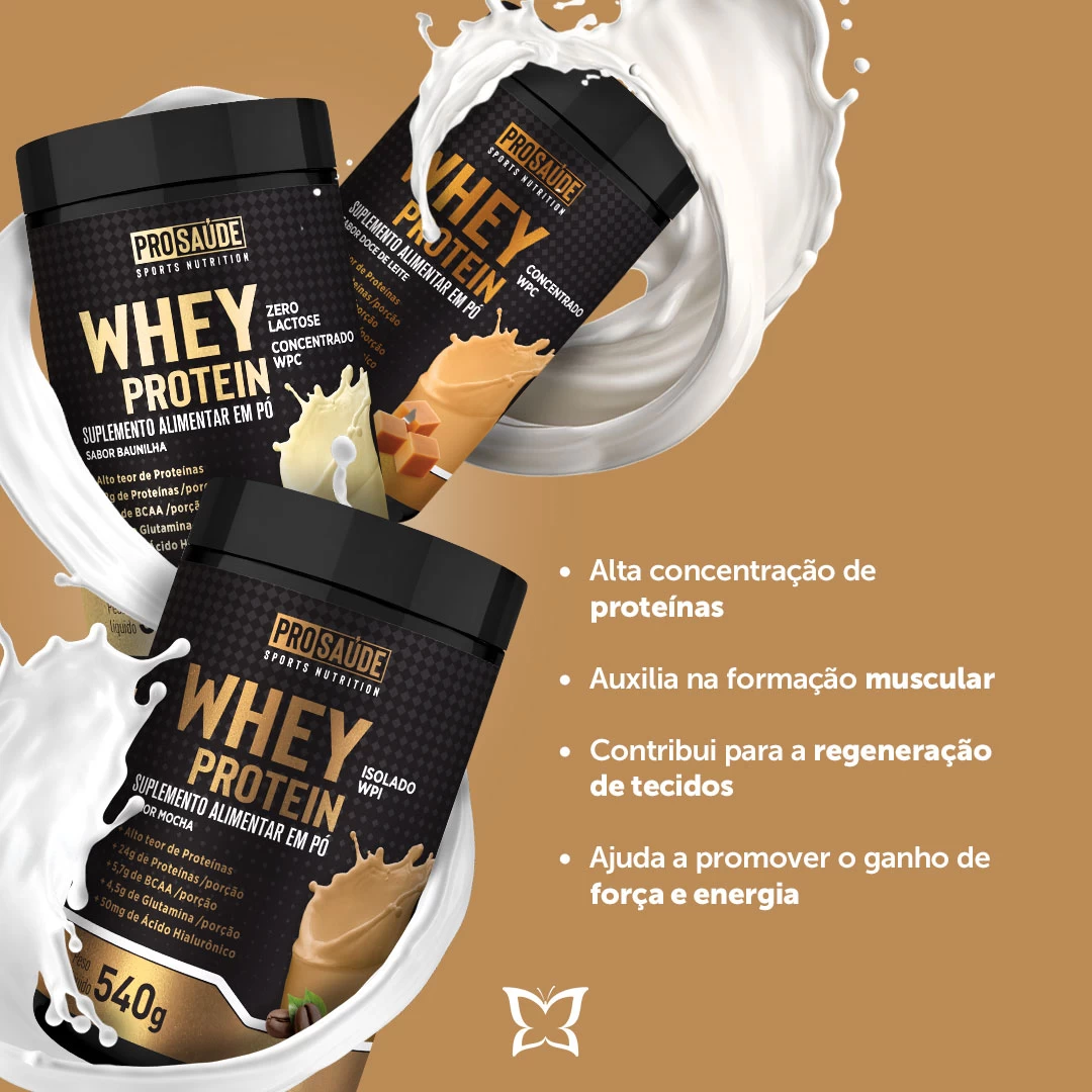 Whey Protein Concentrado (Zero Lactose) - Sabor Baunilha image hover