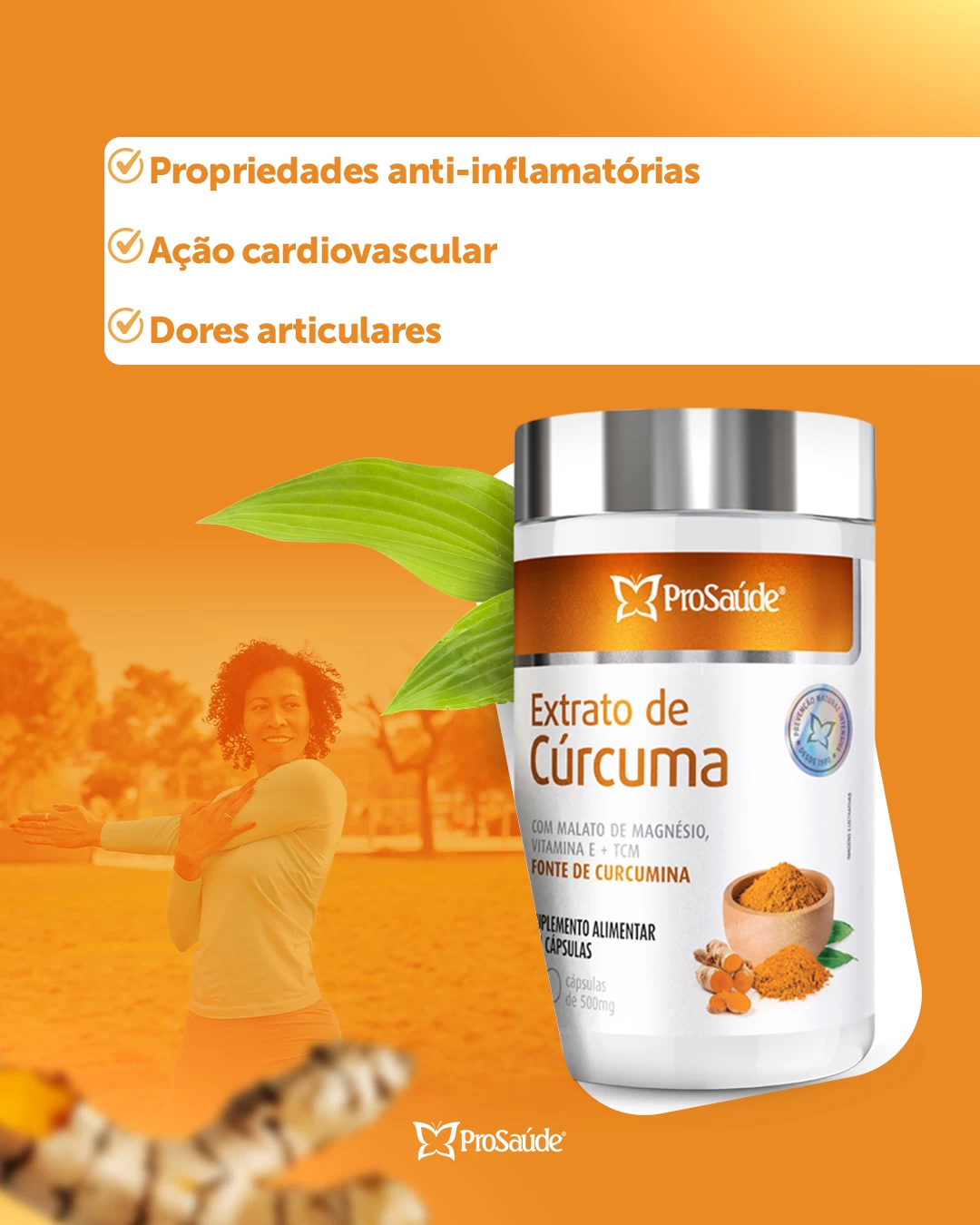 Extrato de Cúrcuma com Malato de Magnésio image hover