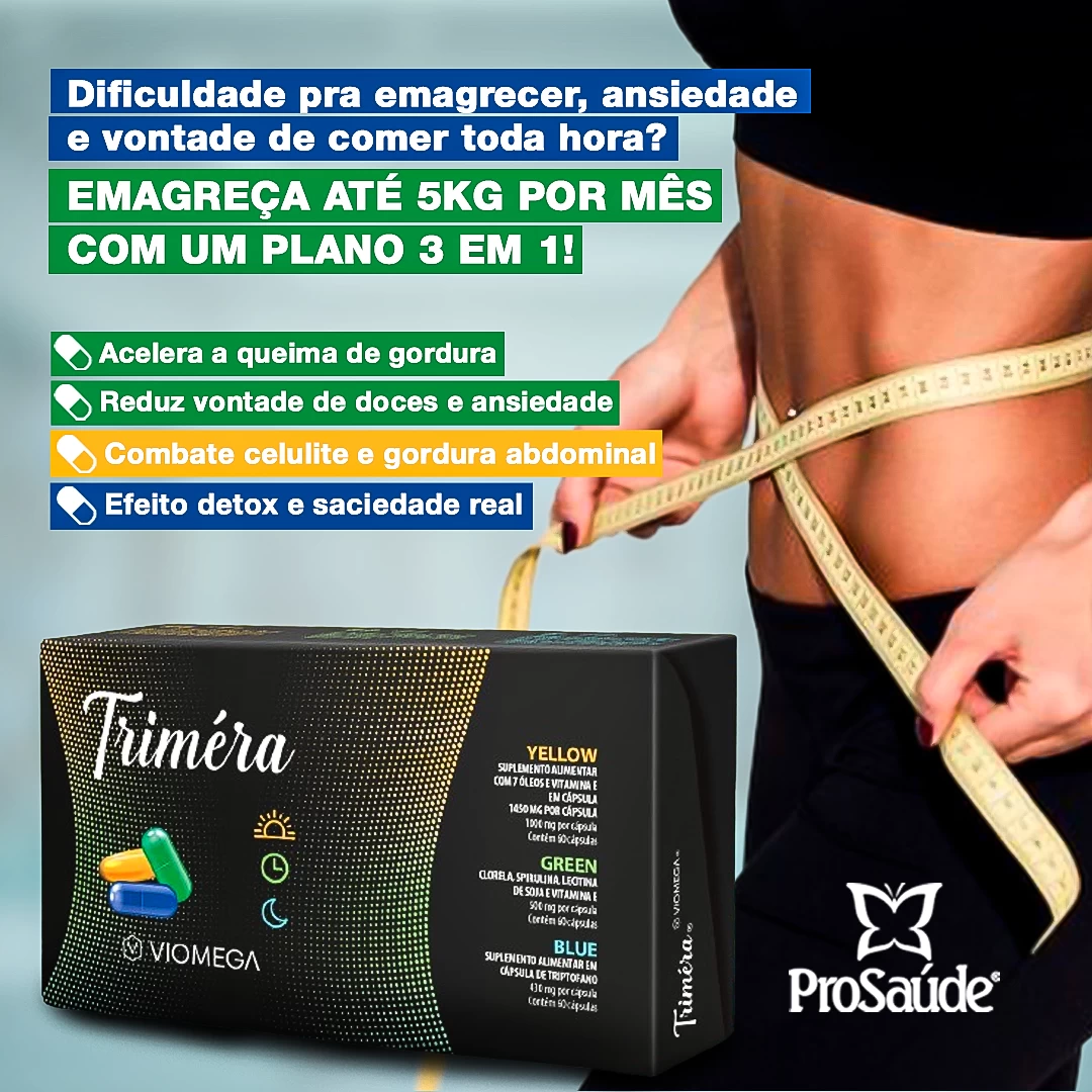 Triméra + Manual potencializador do emagrecimento + Cardápio image hover