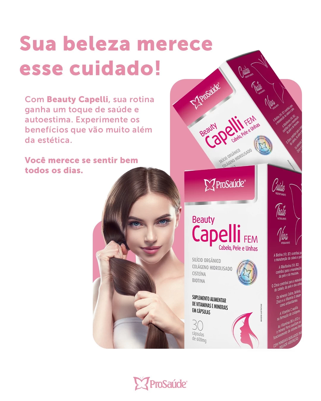 Beauty Capelli - Colágeno hidrolisado + Silício Orgânico + Biotina image hover