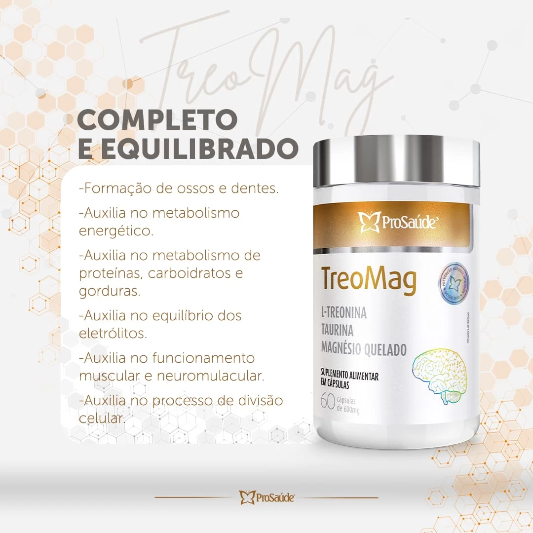Treomag - Magnésio Treonato + Magnésio + Taurina