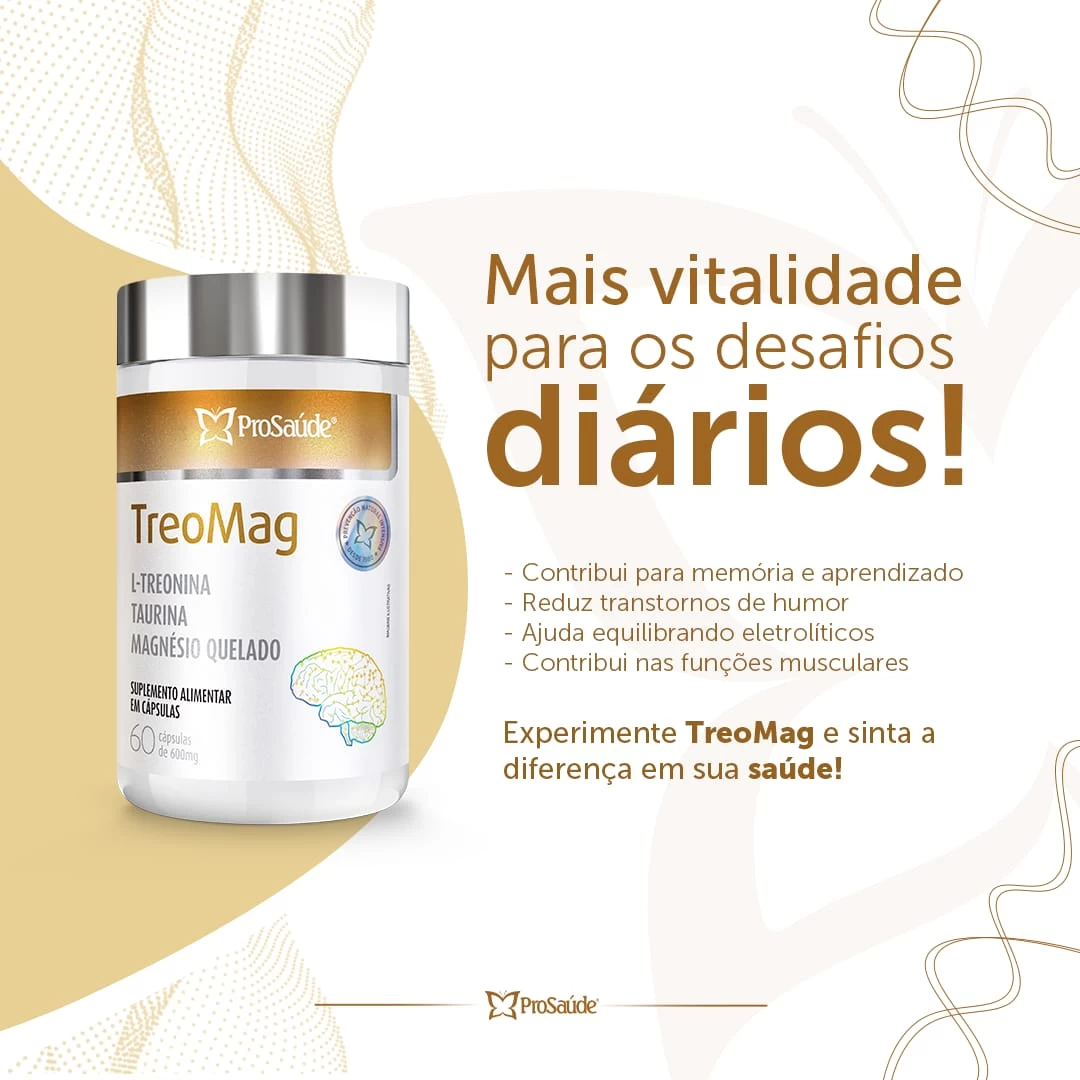 Treomag - Magnésio Treonato + Magnésio + Taurina image hover